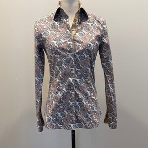 Jared Lang Multicolor Paisley Button Down Shirt